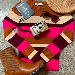 ZARA Striped Sweater